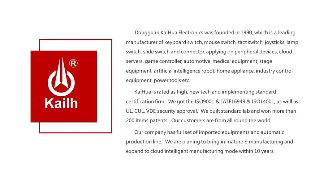 Kailh Cmi1911 Series Micro Switch for Automobile Application, Electric Power Tools, Qanba Obsidian, Razor Panthera