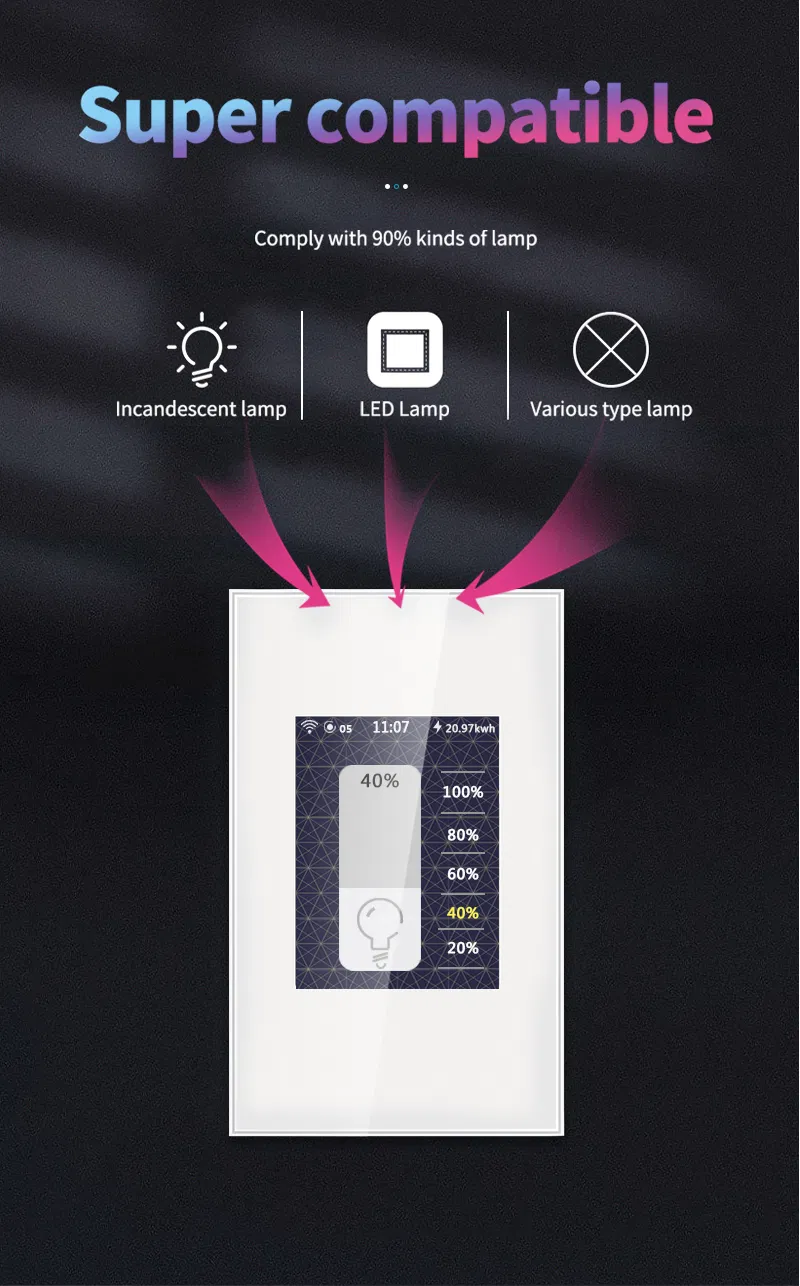 Lanbon Dimmer Smart Switch Support Tuya APP