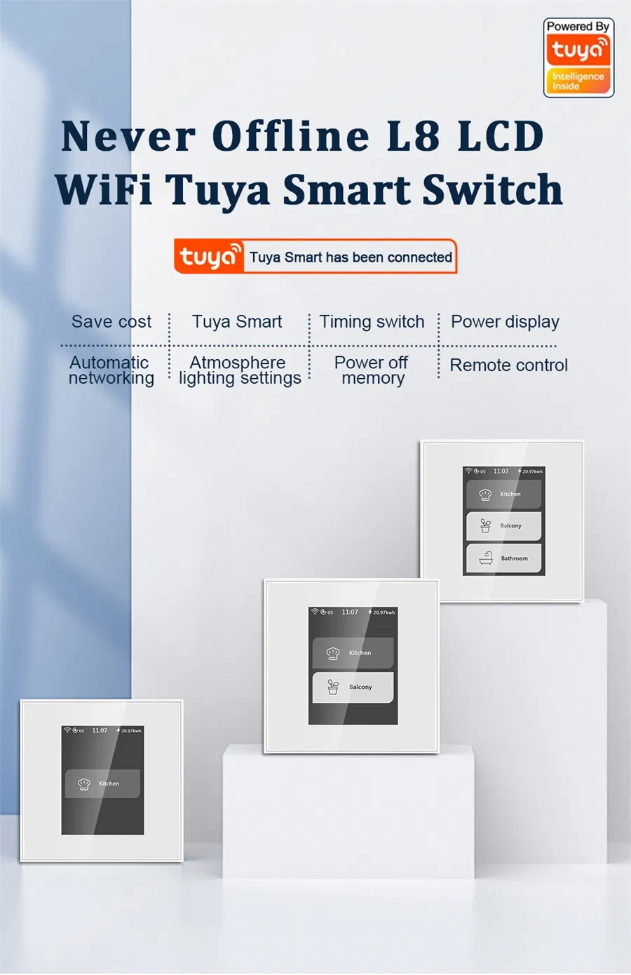 Lanbon Never off Line Smart Switch for Villa