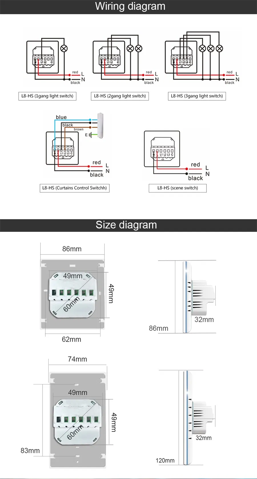 Lanbon Never off Line Smart Switch for Villa