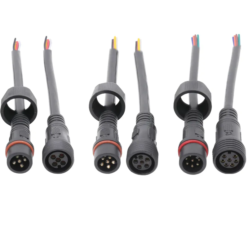 LED Light Over Mold Male to Female Power Cable Outdoor Waterproof Connector