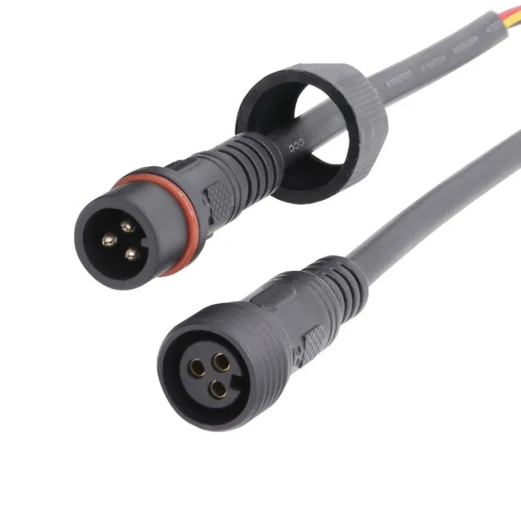 LED Light Over Mold Male to Female Power Cable Outdoor Waterproof Connector
