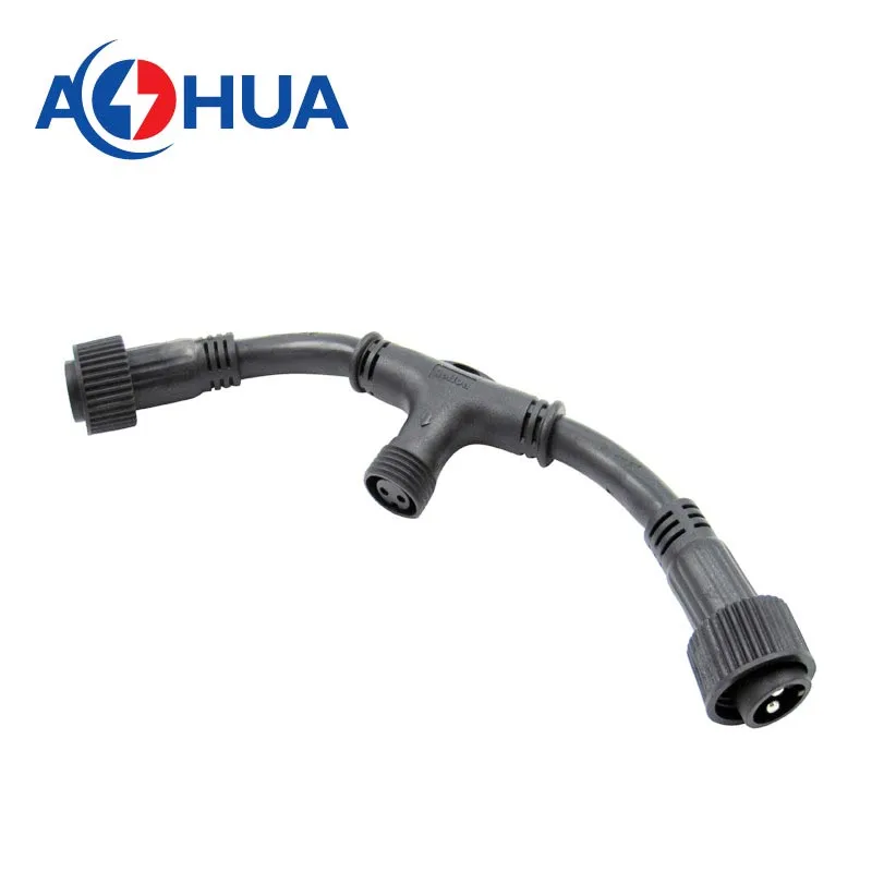 LED Street Light IP65 Waterproof 2 Pin T Connector Wire Splitter