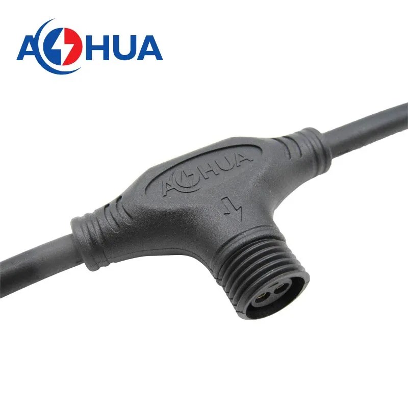 LED Street Light IP65 Waterproof 2 Pin T Connector Wire Splitter
