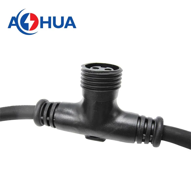 LED Street Light IP65 Waterproof 2 Pin T Connector Wire Splitter