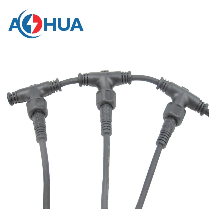 LED Street Light IP65 Waterproof 2 Pin T Connector Wire Splitter