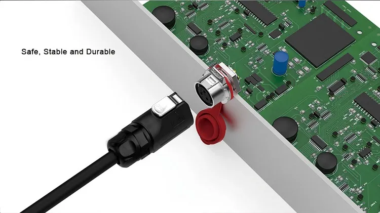 Lp12 6pin Male Female Panel Mount Cable Connector