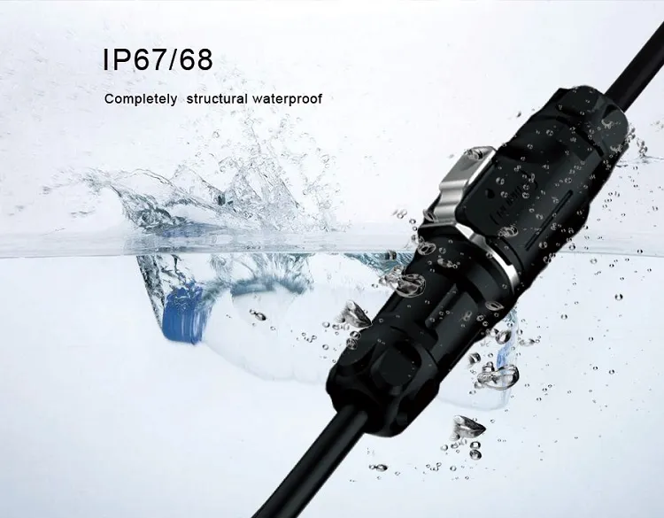 Lp12 6pin Male Female Panel Mount Cable Connector
