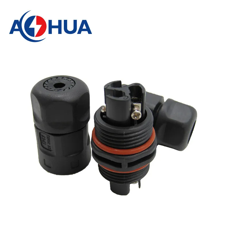 M20 4pin Power Cable IP67 L Type Waterproof Connector Screw Type