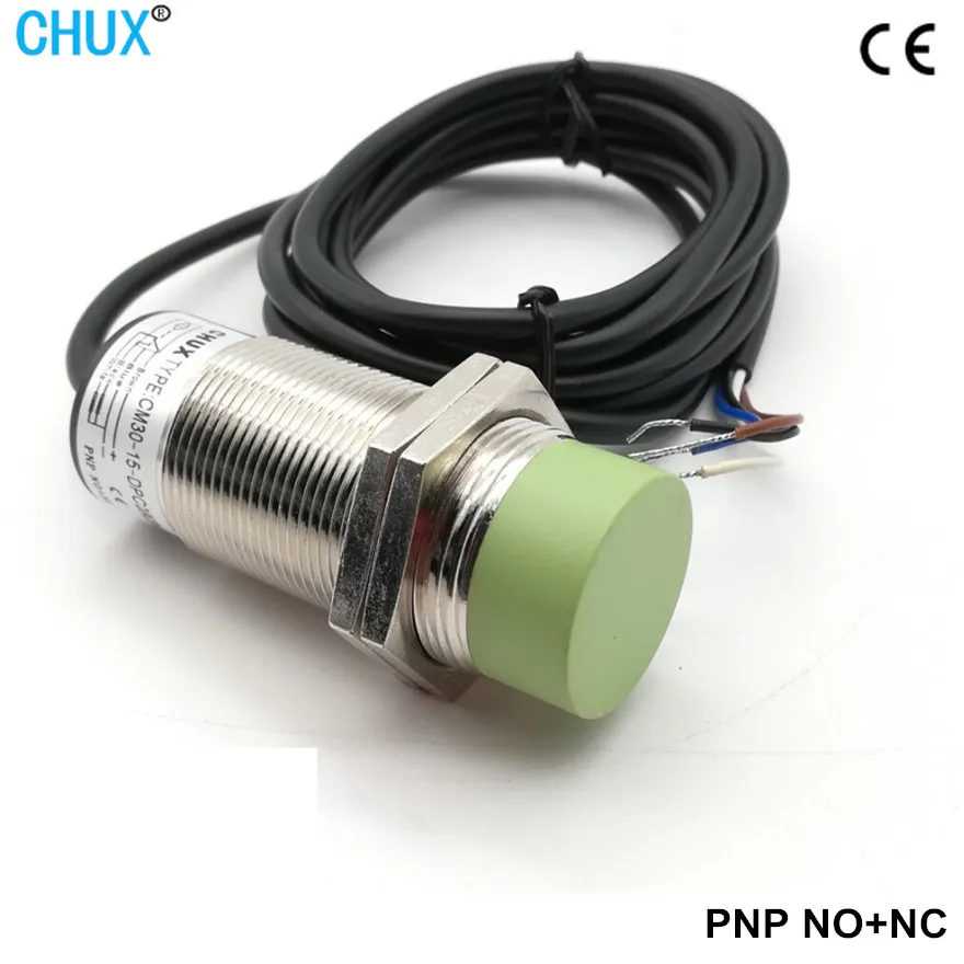 M30 Cylinder No+Nc 15mm Count Bottles Capacitance Proximity Sensor Switch PNP