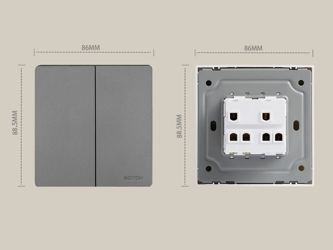 M5 Series 2 Gang 2 Way Single Pole Light Switch