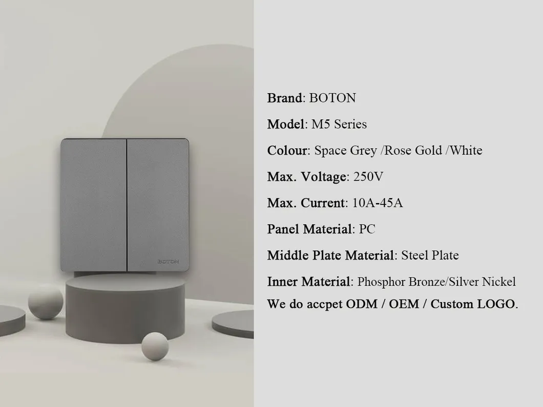 M5 Series 2 Gang 2 Way Single Pole Light Switch