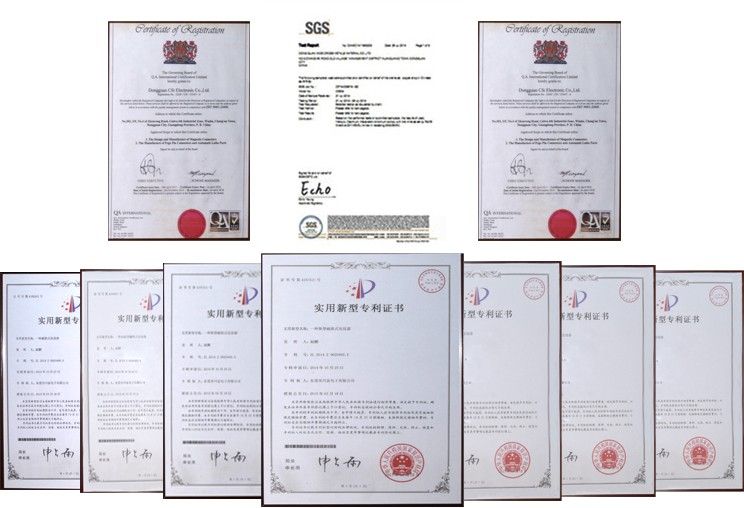 Male and Female Magnetic Cable Connector for Memory Card