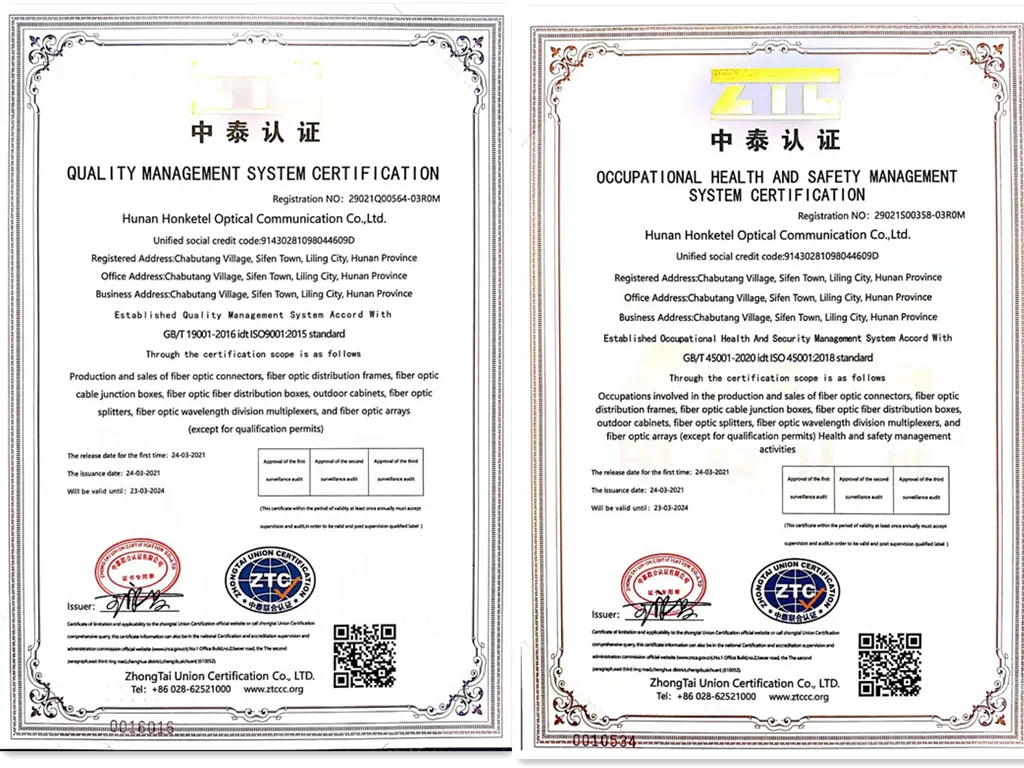 Manufacturing Om1/Om2/ Om3/Om4 8/12/24f G657A1 MPO/MTP Fiber Optic Patch Cord 1m