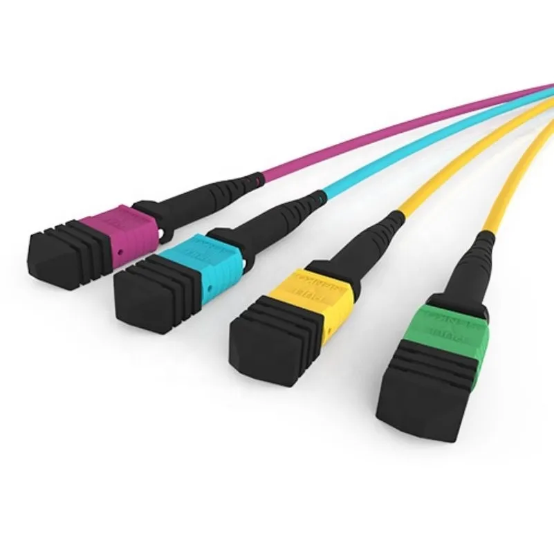 Manufacturing Om1/Om2/ Om3/Om4 8/12/24f G657A1 MPO/MTP Fiber Optic Patch Cord 1m