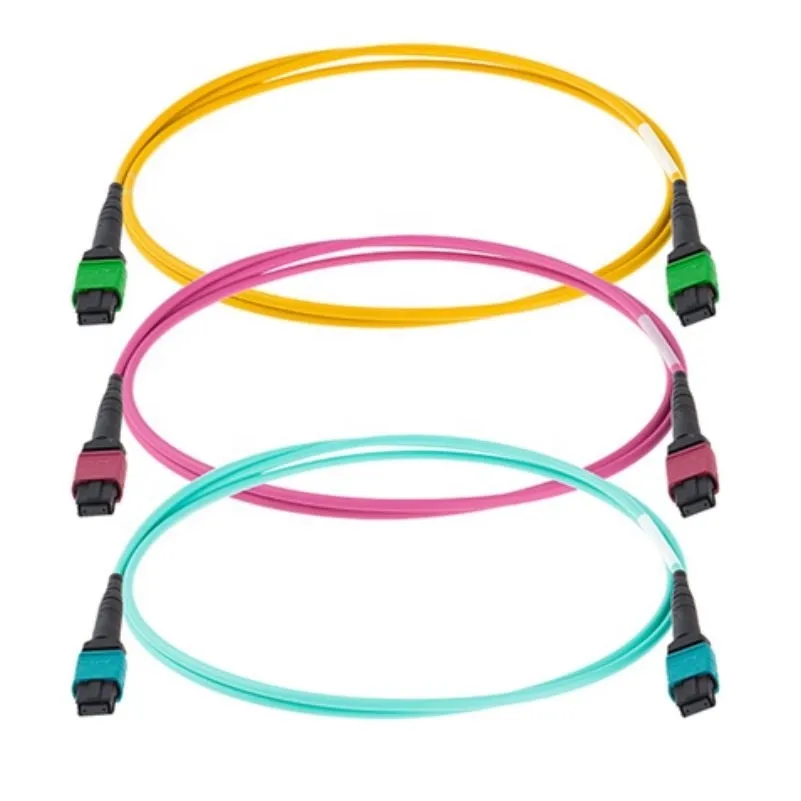 Manufacturing Om1/Om2/ Om3/Om4 8/12/24f G657A1 MPO/MTP Fiber Optic Patch Cord 1m
