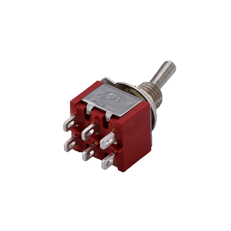Mts-203ra 6mm on-off-on Latching 3 Positions 6pins Dpdt Double Pole Double Throw PC Terminal Toggle Switch