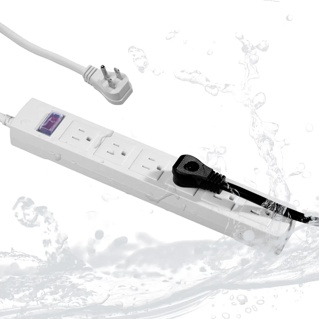 Multiple Outlets Electric Shockproof Waterproof Power Strip Switch Socket