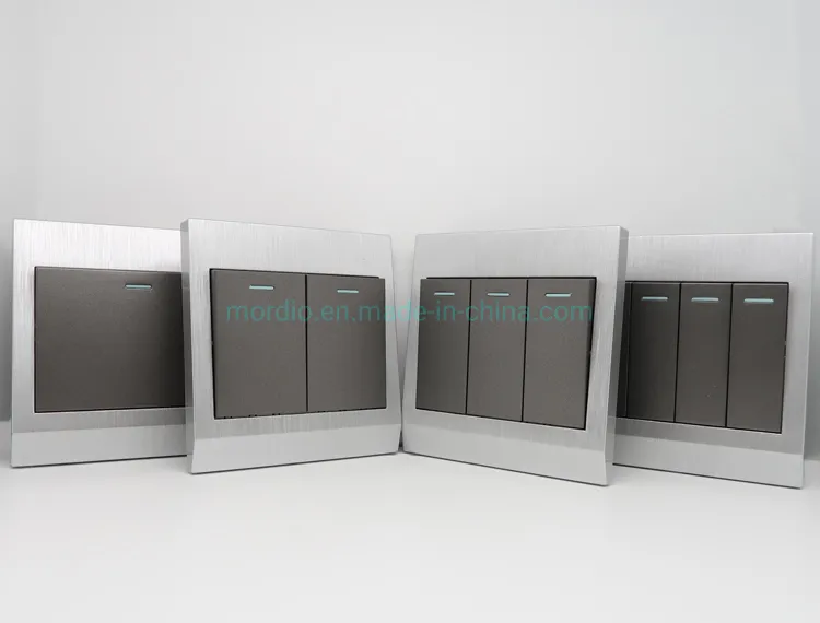 New Arrival Full Series Home16A 1 2 3 4 Gang Wall Switch and Socket for Afriaca