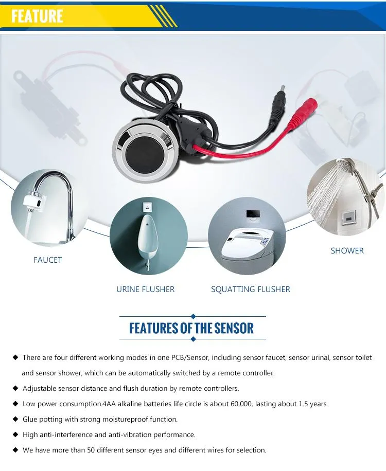 New Design DC Sensor Solenoid Water Swith Control Box for Basin Kitchen Faucet