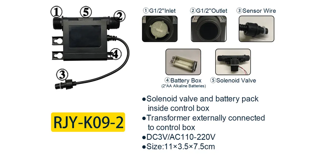 New Design DC Sensor Solenoid Water Swith Control Box for Basin Kitchen Faucet