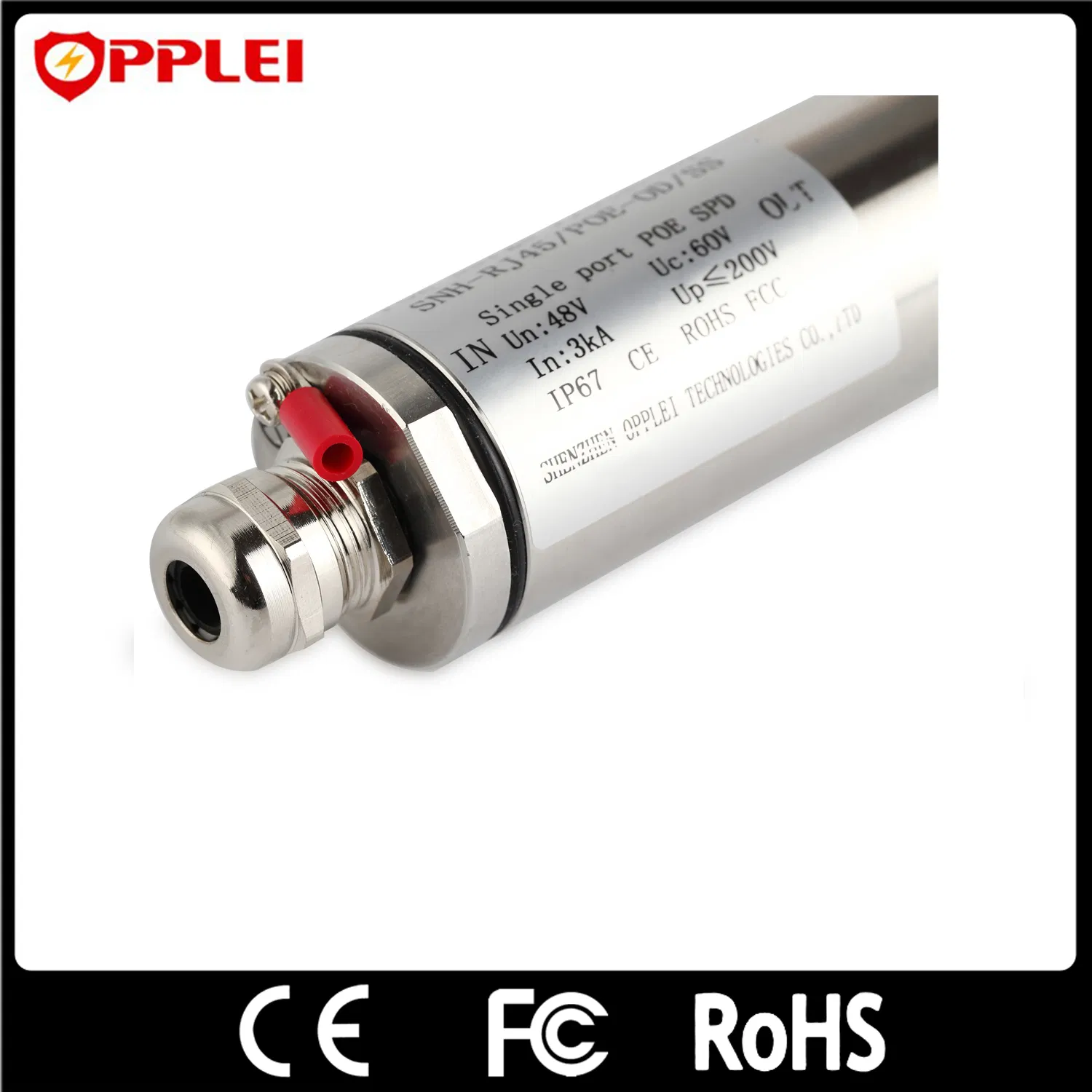 New Design Explosion Proof Outdoor IP67 CAT6 Poe Lightning Arrester