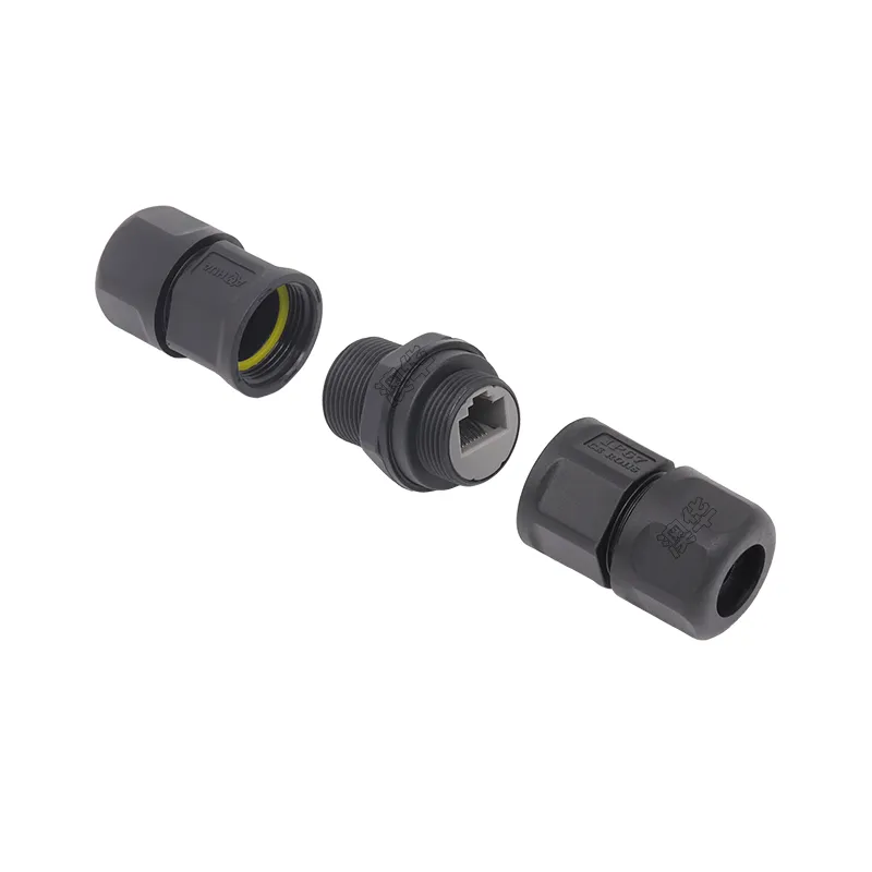 New Fashion Style Aohua Ethernet M21 Outdoor Signal Waterproof RJ45 Connector IP67