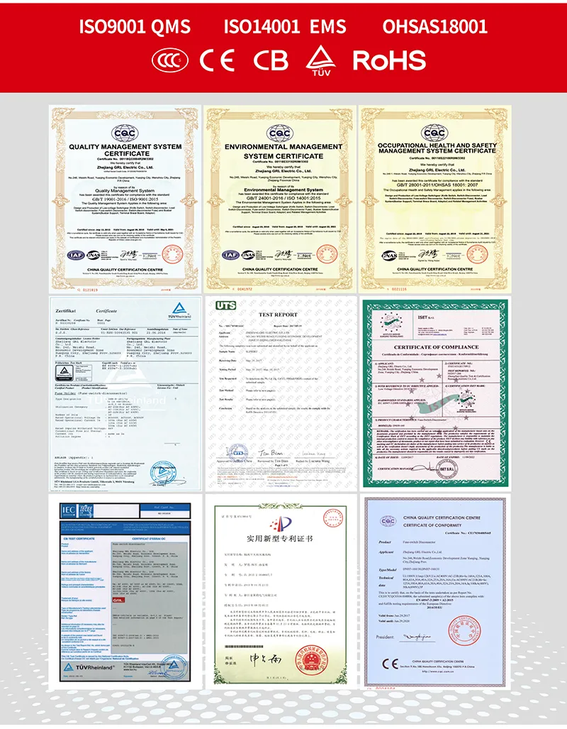 Nh2 HRC Gg Low Voltage Knife Fuse Link