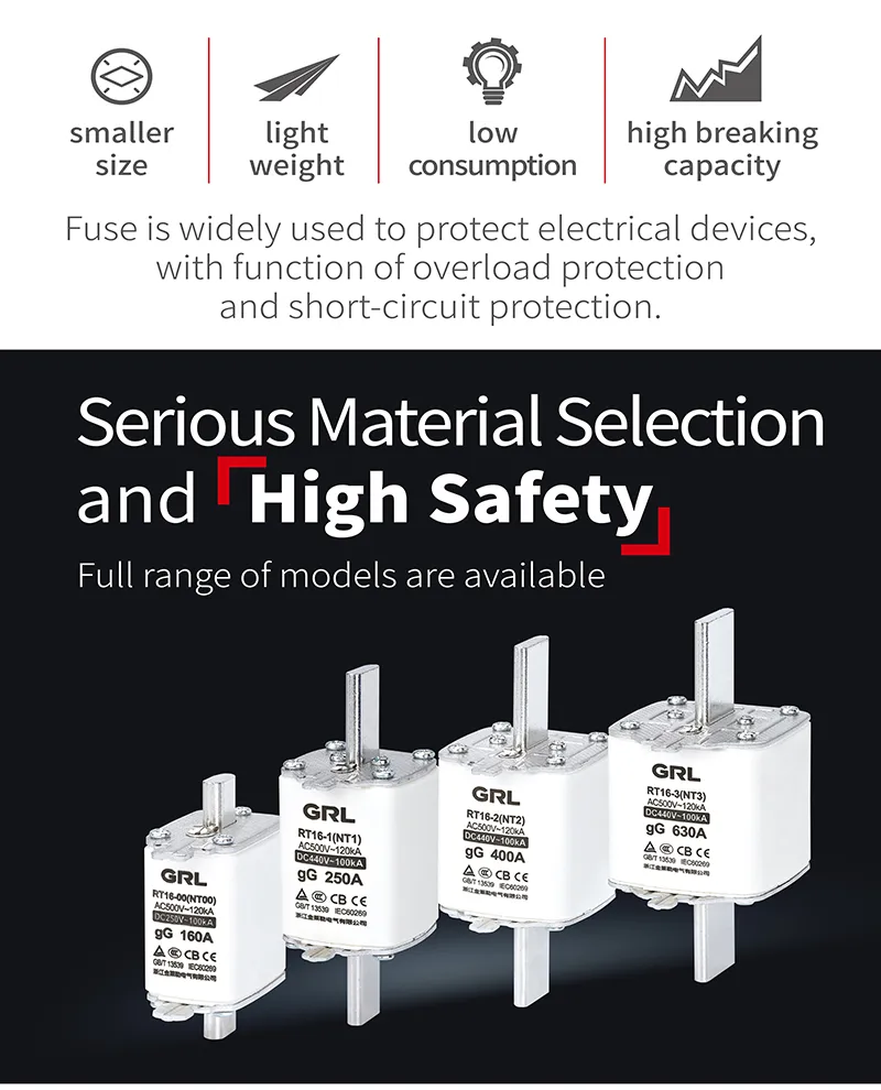 Nh2 HRC Gg Low Voltage Knife Fuse Link