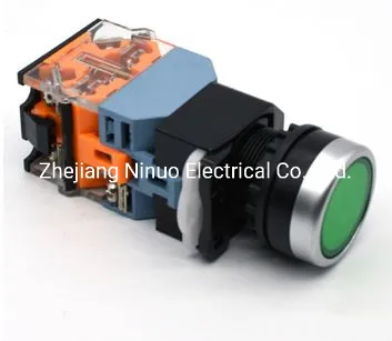 Nin La38-11d Illuminated Flush Button 6~380V Momentary Flat Head Push Button Switch