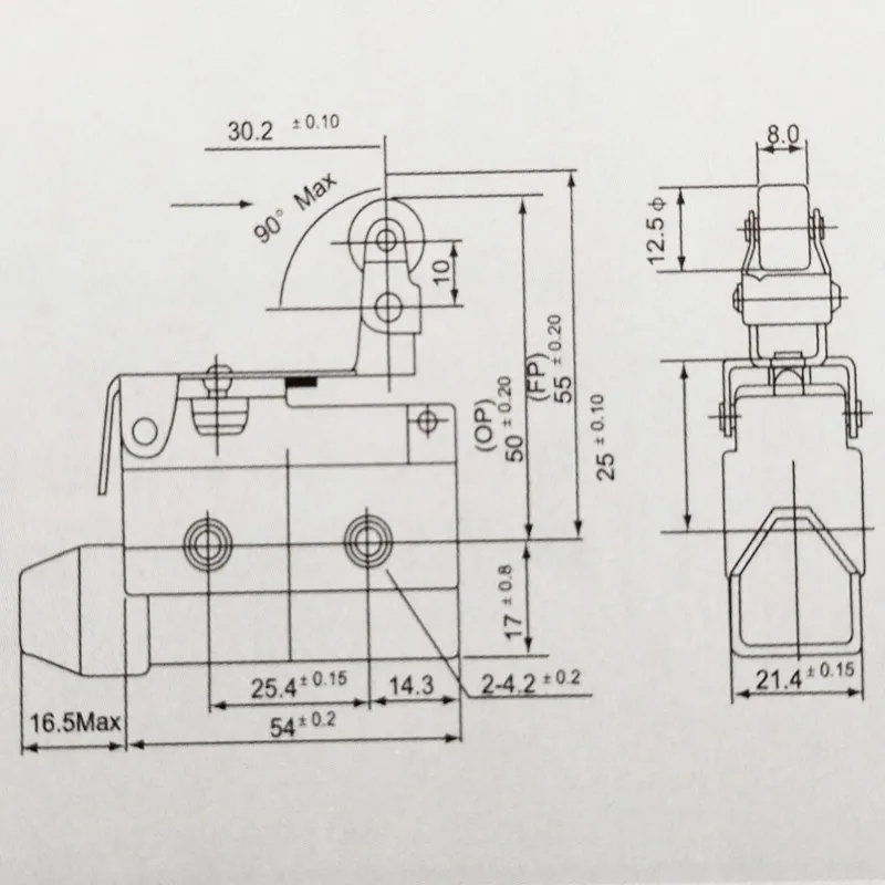 Nm-7144 Pin Plunger Type Micro Switch with Ce