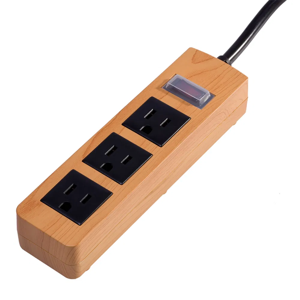 Outdoor 3 Outlets Surge Protector Power Strip American Standard Socket