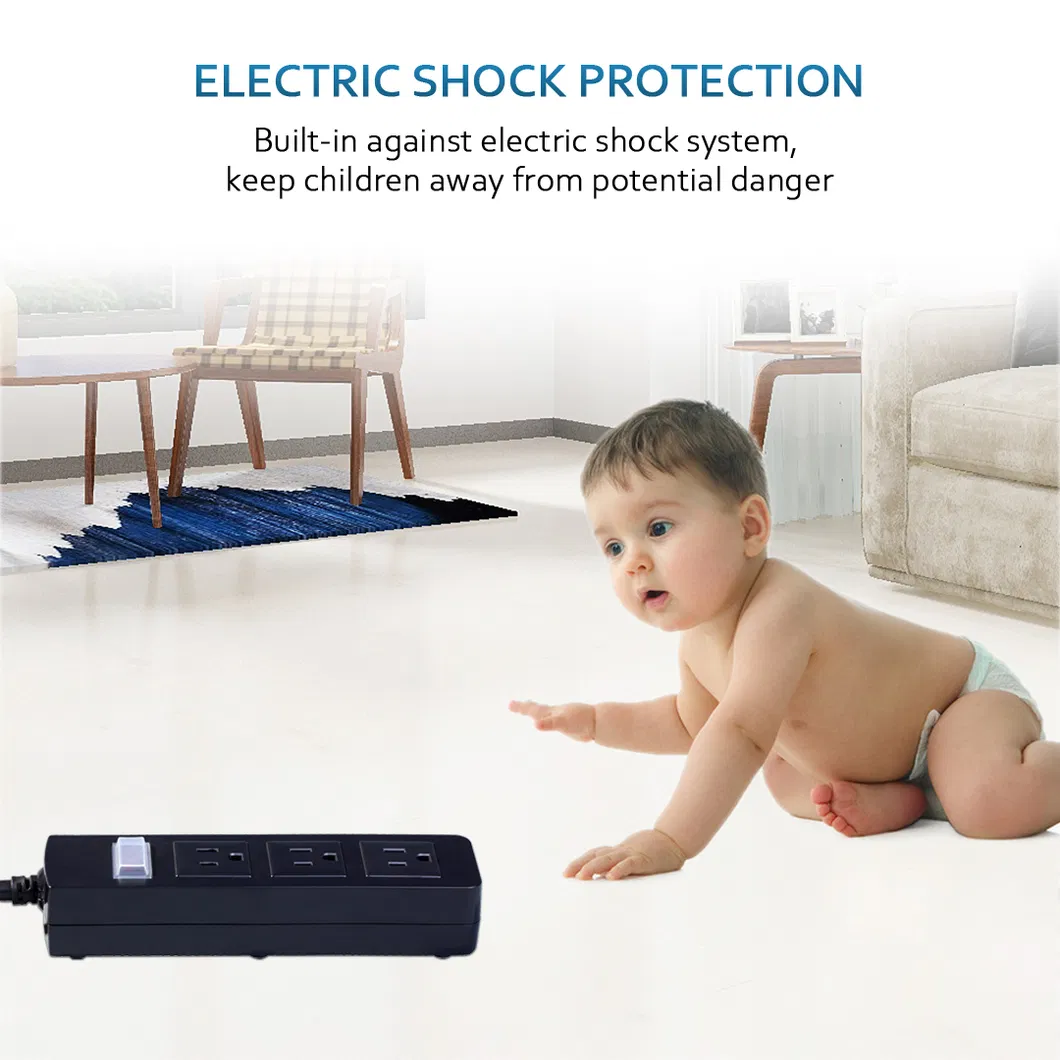 Outdoor 3 Outlets Surge Protector Power Strip American Standard Socket