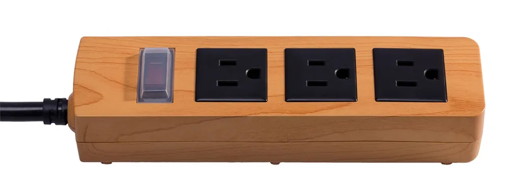 Outdoor 3 Outlets Surge Protector Power Strip American Standard Socket