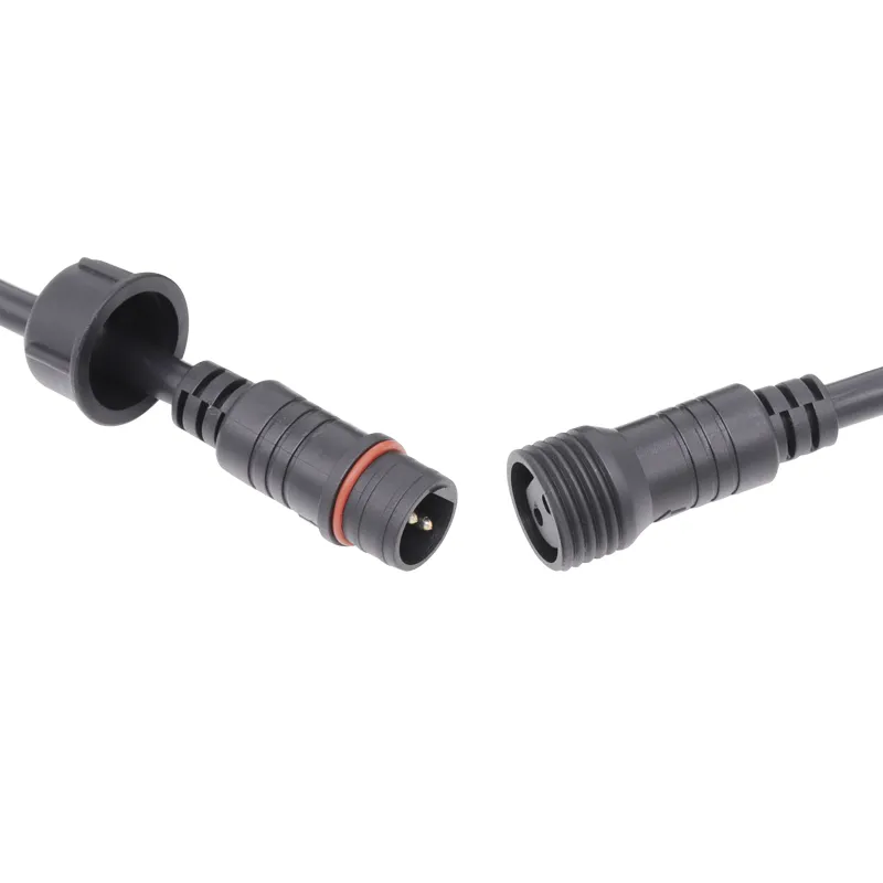 Outdoor Male to Female 2 Pin IP65 Waterproof LED Power Connector