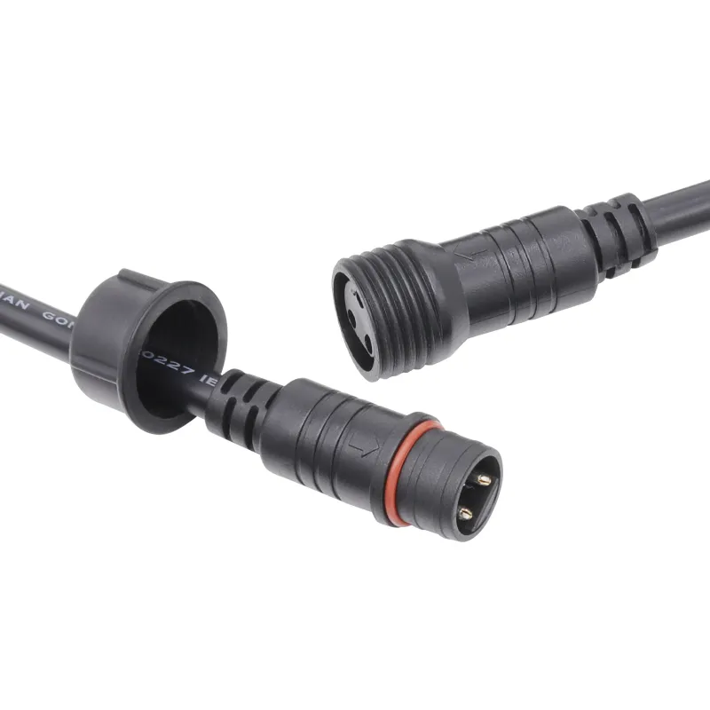 Outdoor Male to Female 2 Pin IP65 Waterproof LED Power Connector