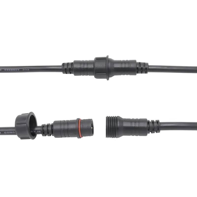 Outdoor Male to Female 2 Pin IP65 Waterproof LED Power Connector