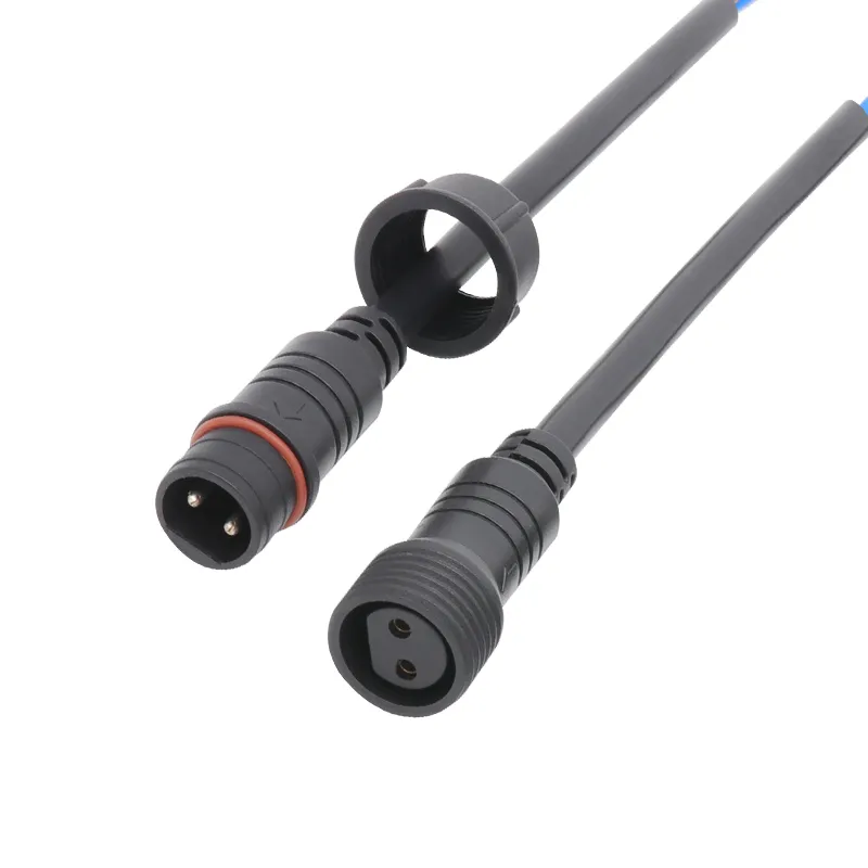 Outdoor Male to Female 2 Pin IP65 Waterproof LED Power Connector