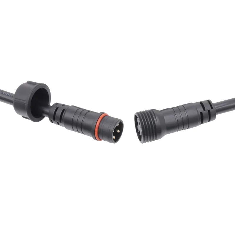 Outdoor Male to Female 2 Pin IP65 Waterproof LED Power Connector