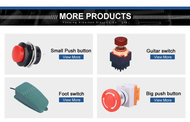 Pbs-07 Push Button Switch Good Quality on-on-off Latching Function 3 Terminal Plastic Push Button Switch