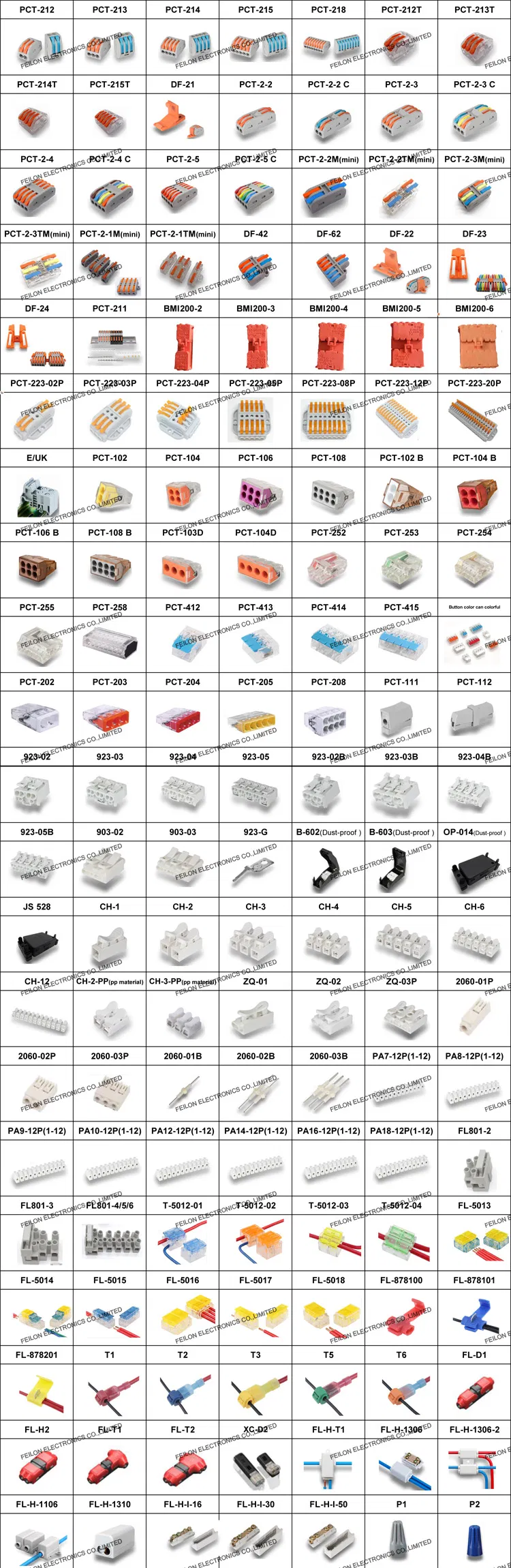 Pct-212 213 214 215 218 222-212 213 214 215 218 Compact Splicing Junction Box Connector Panel Fixed Accessory Df-21