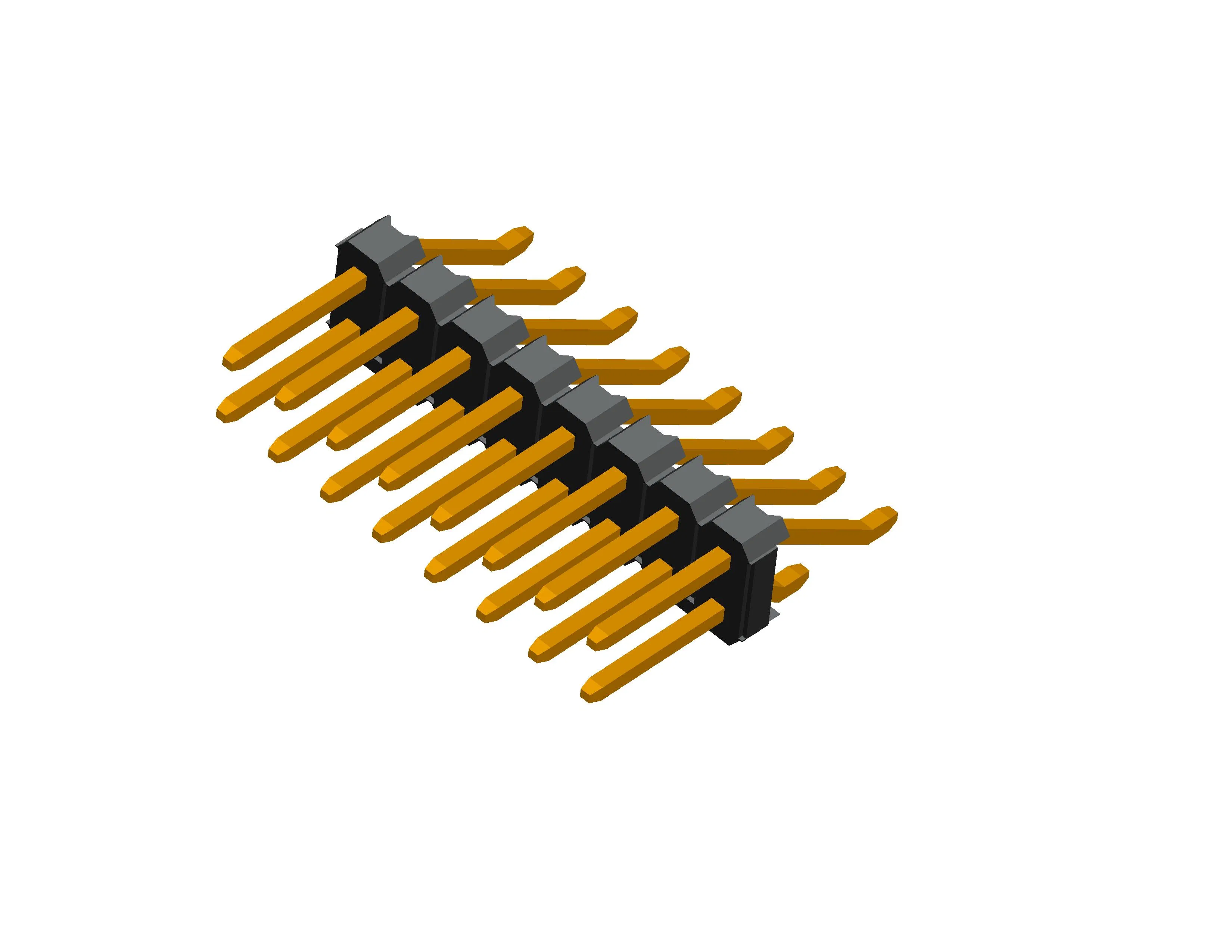 Pin Header Single Row Double Rows DIP Type and SMT Type Series Connector with Single Housing/ Dual Housings