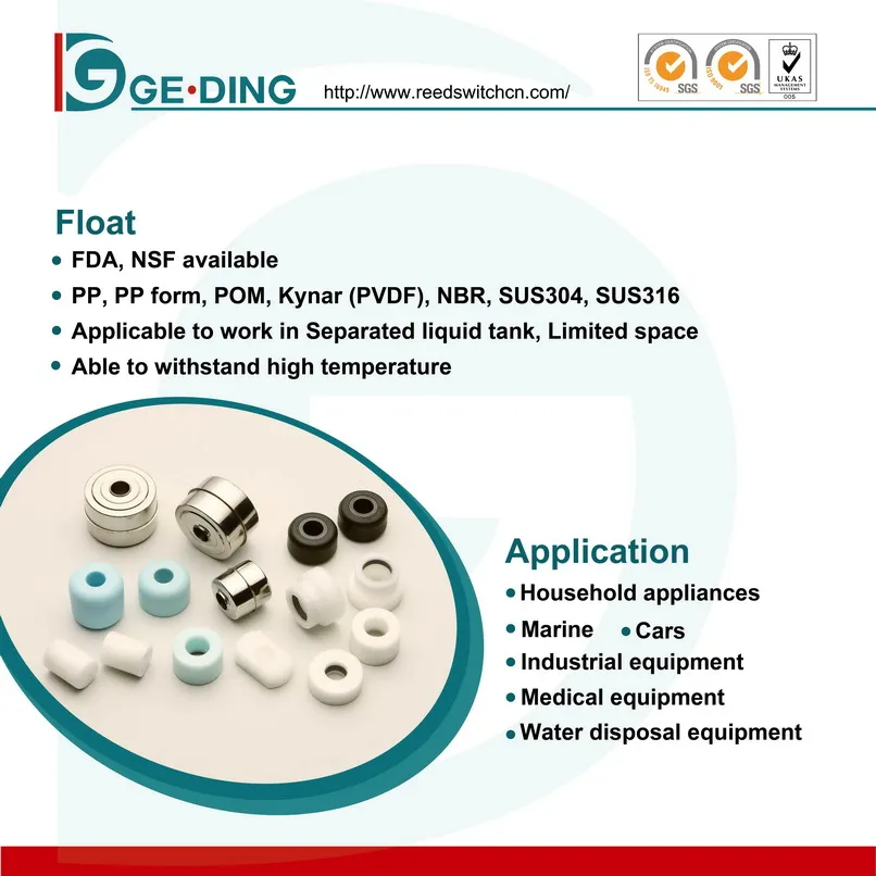 Plastic Foam Float Liquid Float Food Contact Float Ventilator Float