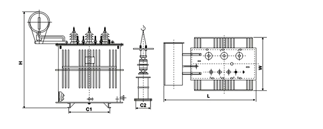 Power Transformer 6kv/11kv/22kv/33kv Three Phase Oil Immersed Distribution Transformer 300kVA Transformer Price
