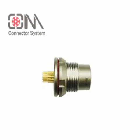 Qm F Series Mhn Protruding Front Nut Fixed Socket Push Pull Connector