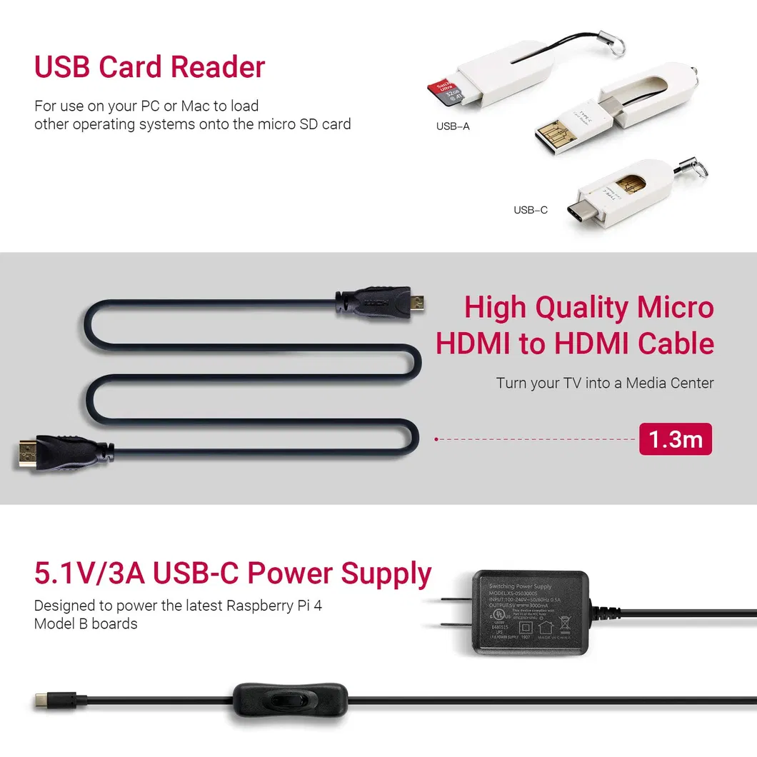 Raspberry Pi 4 Complete Starter Kit Model B Board