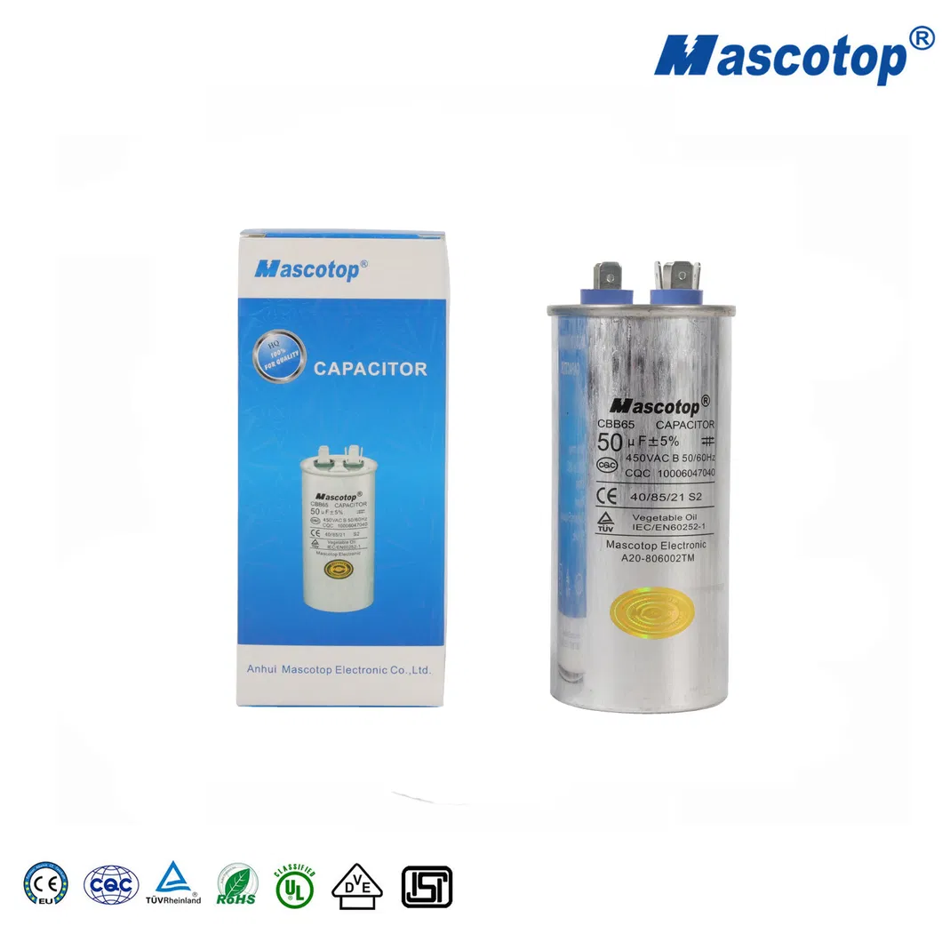 Reasonably Priced Cbb65 Capacitor for Air Compressor Oval Dual