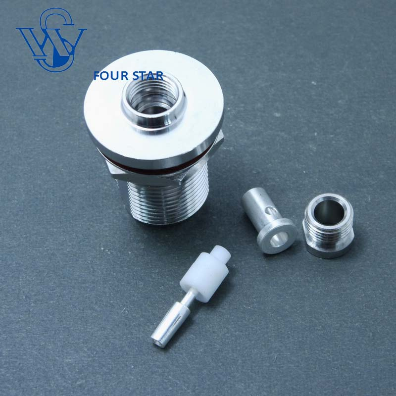 RF Coaxial Female Jack Bulkhead High Frequency N Connector for Rg402 Cable