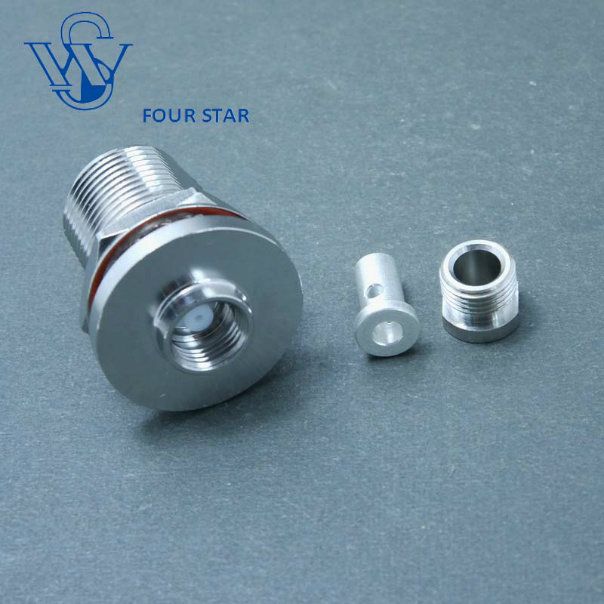 RF Coaxial Female Jack Bulkhead High Frequency N Connector for Rg402 Cable
