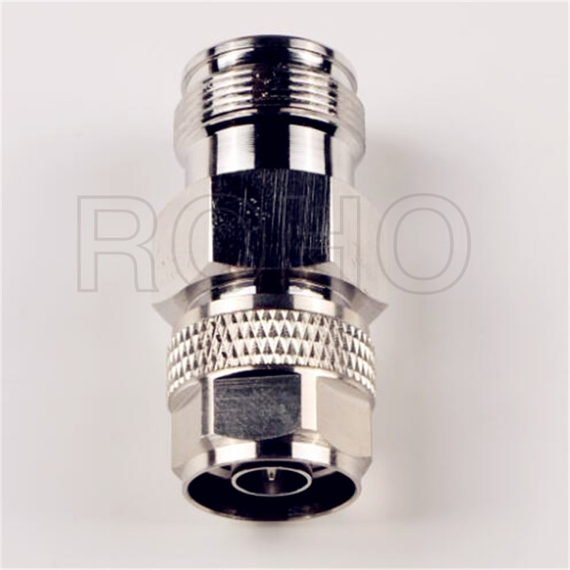 RF Coaxial Mini DIN 4.3/10 Female-N Male Connector Adapter